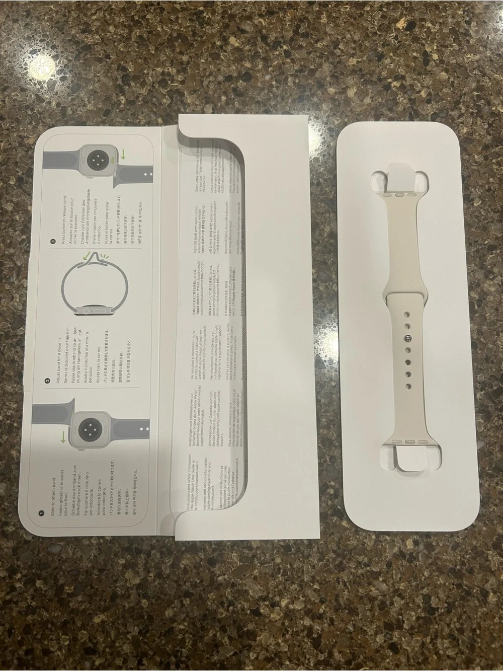 Apple Watch Sport Band - Stone/Cream Sleeve